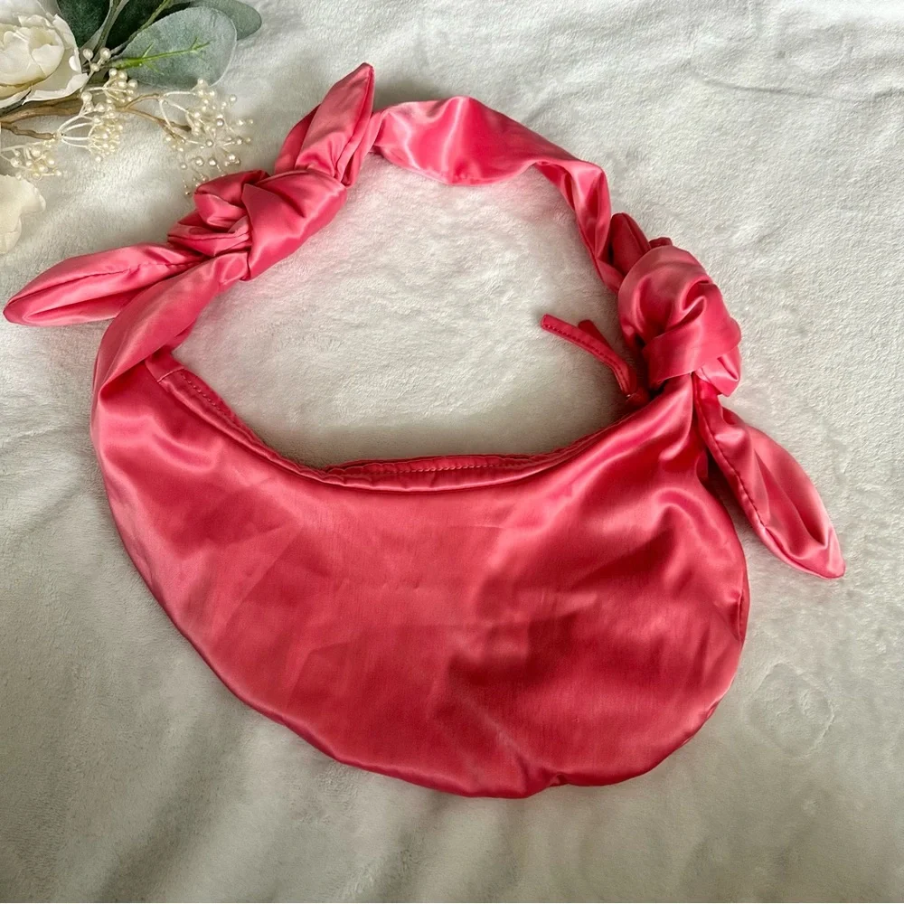 STINE GOYA Julius 1640 Pink Satin hobo bag